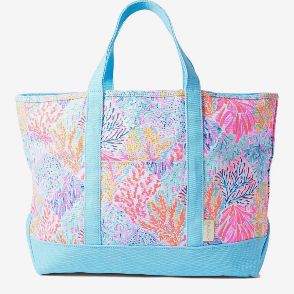 Lilly Pulitzer Mercato Tote Splash dance NEW